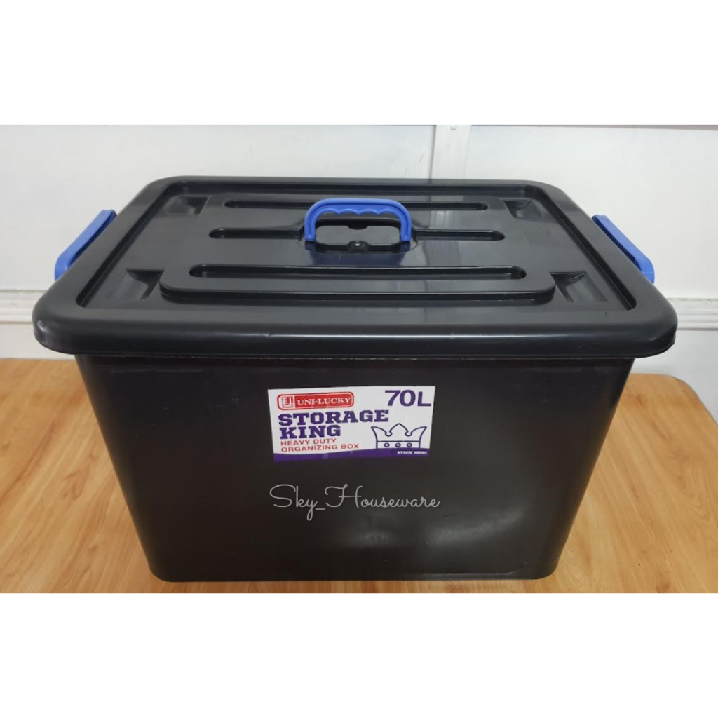 70L Storage Box High Quality & Durable Storage Box With Lock Lid ...