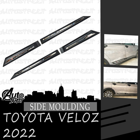 Toyota Veloz 2022 Side Body Moulding GR Design (Two Tone) Shopee