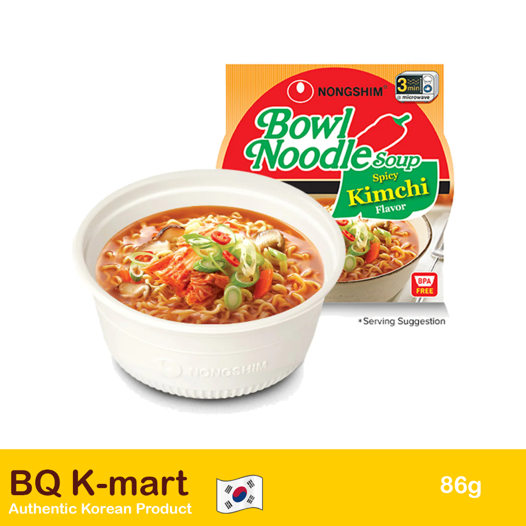 BQ KMART Authentic Korean NongShim kimchi bowl noodles 86g Shopee