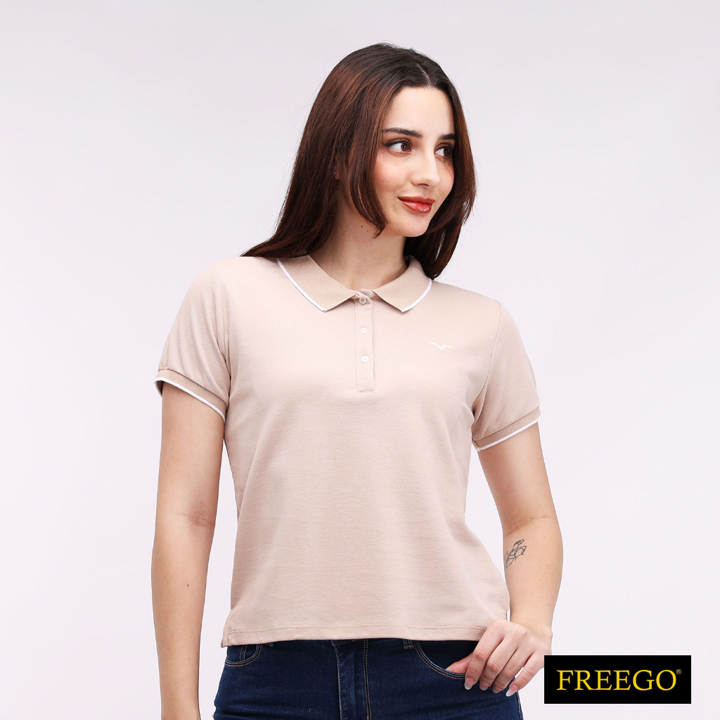 Freego Ladies Pique Short Sleeve Polo AST02-0003 | Shopee Philippines