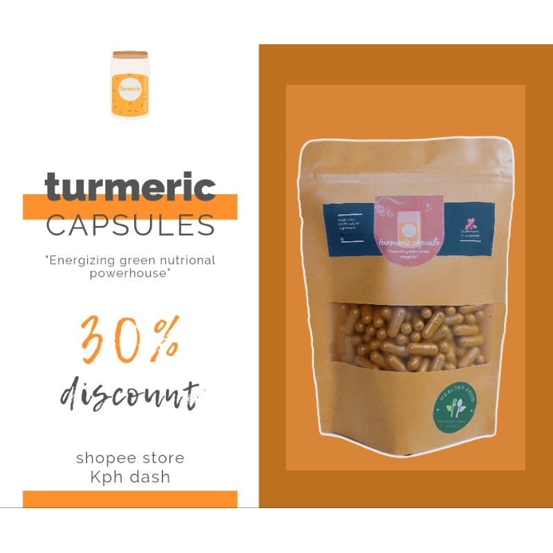 turmeric capsules (100200 capsules) Shopee Philippines