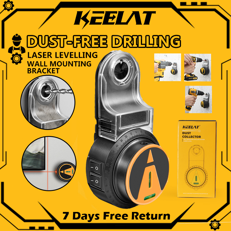 KEELAT 360° Laser Level With Horizontal Bubble Wall Suction