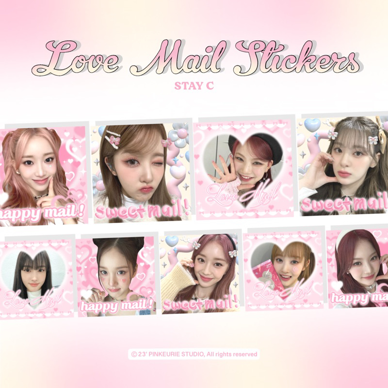 Stay C Love Mail Sticker Prikula Sticker Packeging Kpop Sticker Korean ...