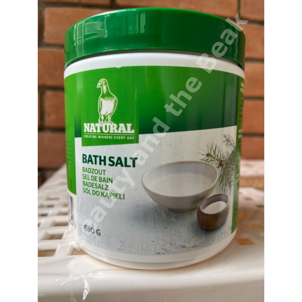 Natural Brand Bath Salt Powder for Pigeon Bird Hygiene 650 grams Exp 1/