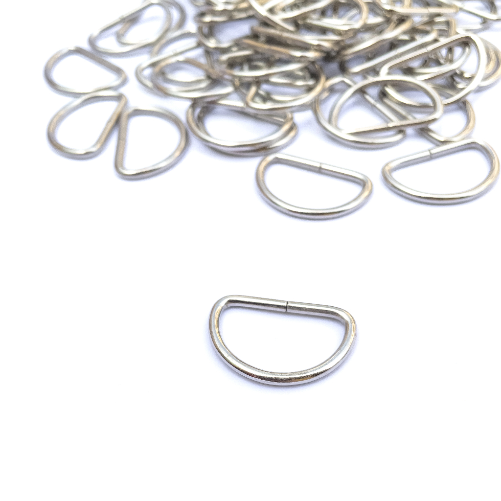 10pcs Metal D Ring Rings for Bags - 3/4 inch, 1 inch | Shopee Philippines