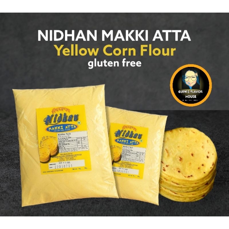 Yellow Corn Flour Pure NIDHAN Makki atta Gluten free Shopee Philippines