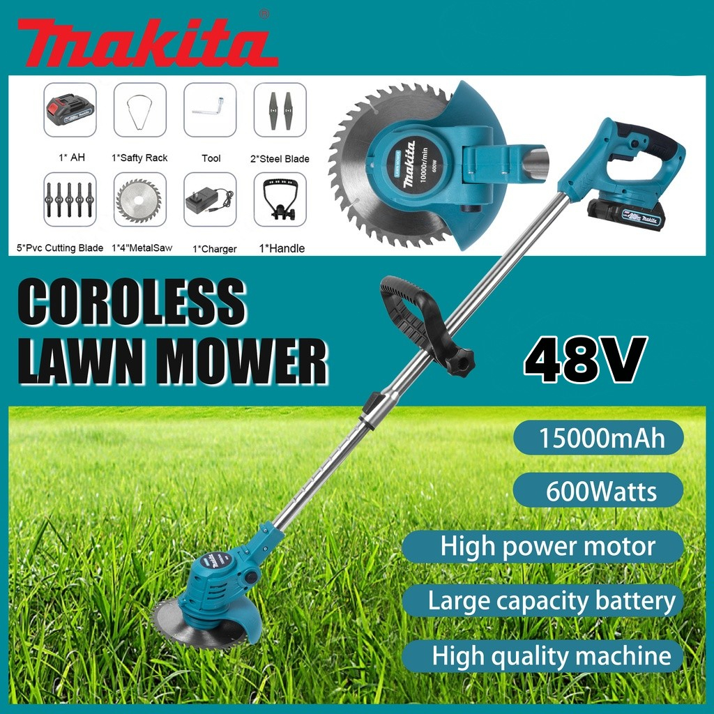 Makita 48V Grass Cutter Cordless Electric Lawn Mower Trimmer