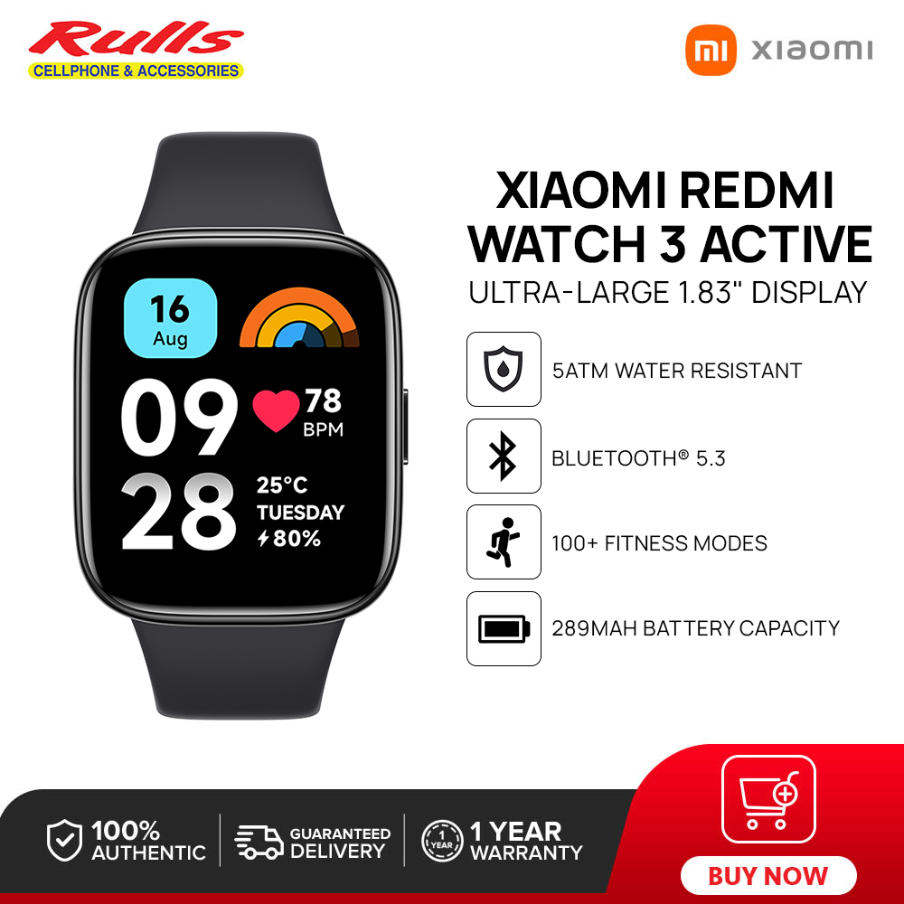 Redmi Watch 3 Active launched in PH: Big 1.83-inch screen, plenty of  fitness and health-related features, PHP 1,899 promo price!