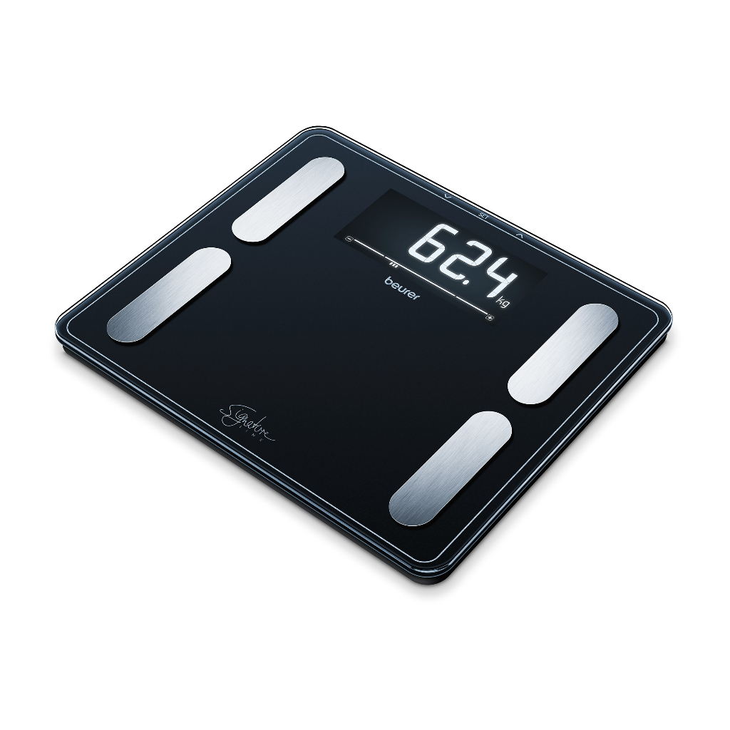 Beurer Bf 410 Signature Line Black Diagnostic Bathroom Scale Up To 200 ...
