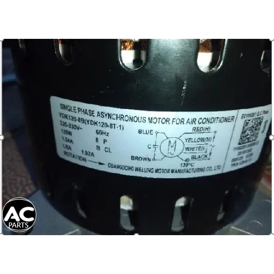 FAN MOTOR YDK1208B (INDOOR KOLIN KFM400F1J) Shopee Philippines