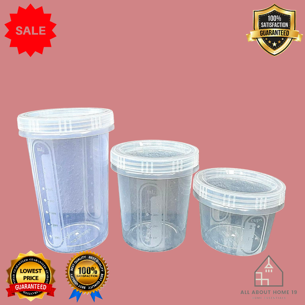 125. 126. 127. Round Trans Cover Canister/Food Container | Shopee ...