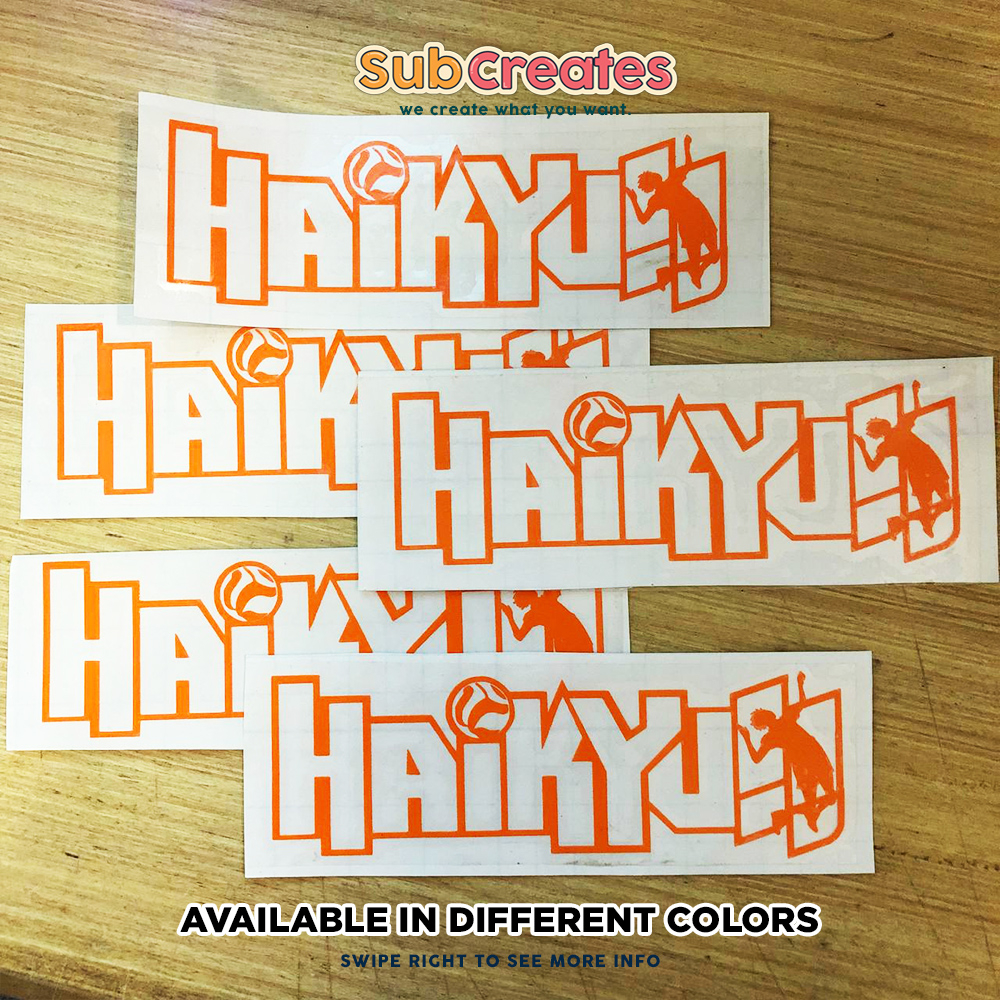 Haikyuu Logo Sticker Decal Waterproof (by SubCreates) | Shopee Philippines