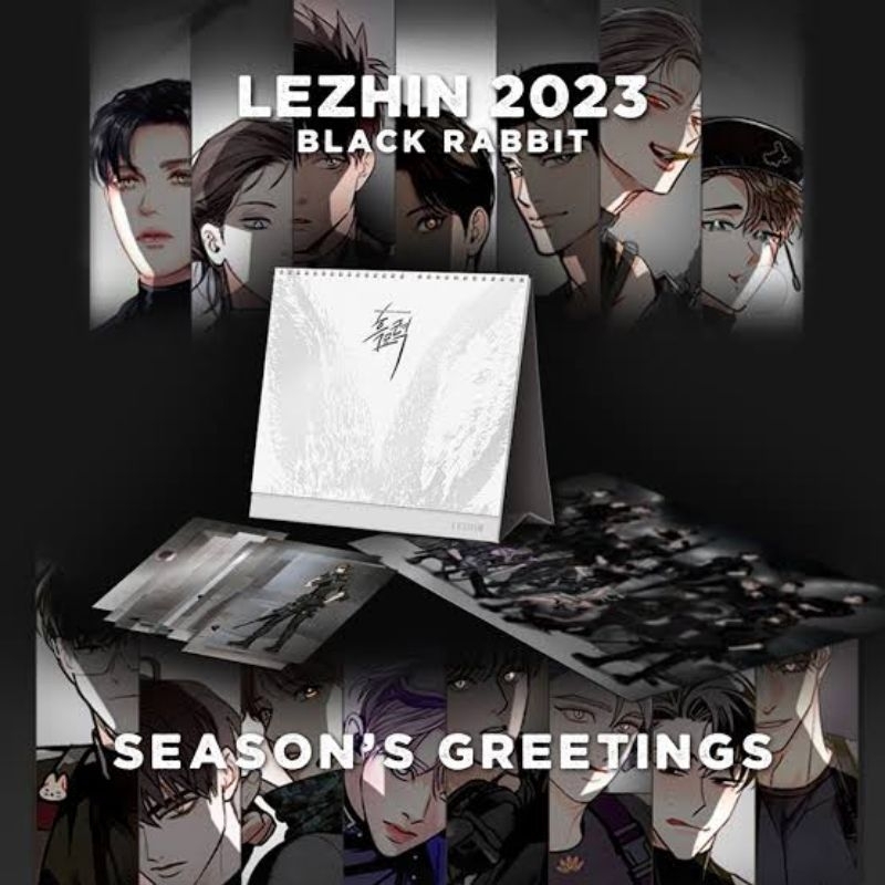 2023 Lezhin Black Wild Rabbit Calendar + poster BL Yaoi Painter of the