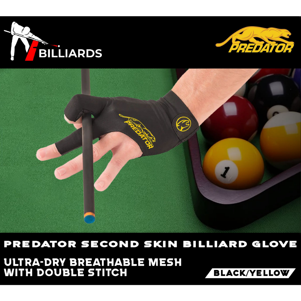 Predator SECOND SKIN POOL GLOVE ( para sa billiard ) billiards YELLOW ...