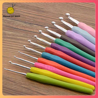 Crochet Hook with Plastic Cable 3mm to 10mm Carpet Rug Weave Knitting  Carbonized Needle, Bamboo Knitting Needles Set