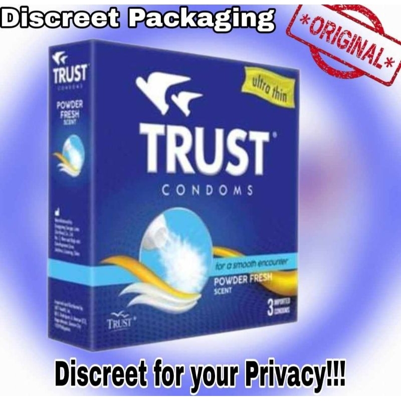 TRUST CONDOM ULTRA THIN POWDER 1 PACK 3 PCS ( DISCREET PACKAGING ...