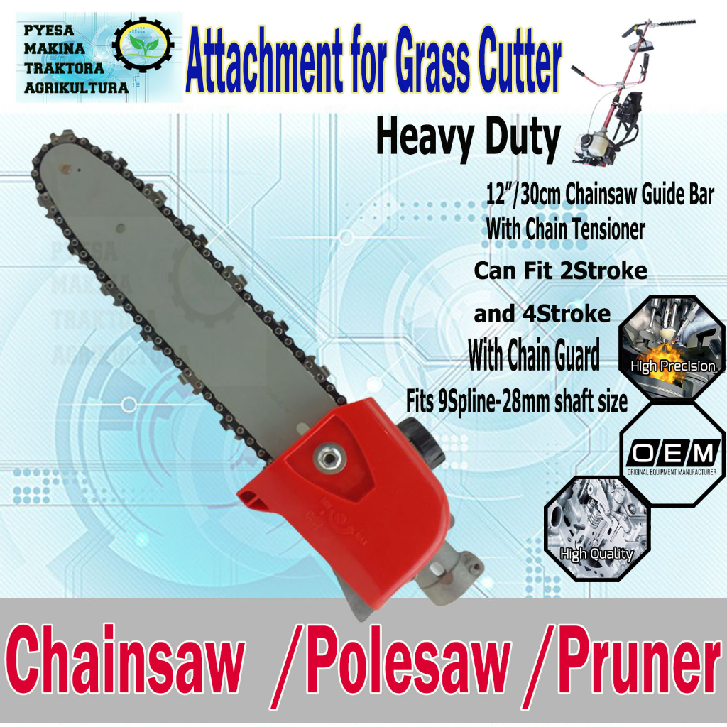 Chainsaw 12inches for Grass Cutter Grasscutter Attachment Shopee