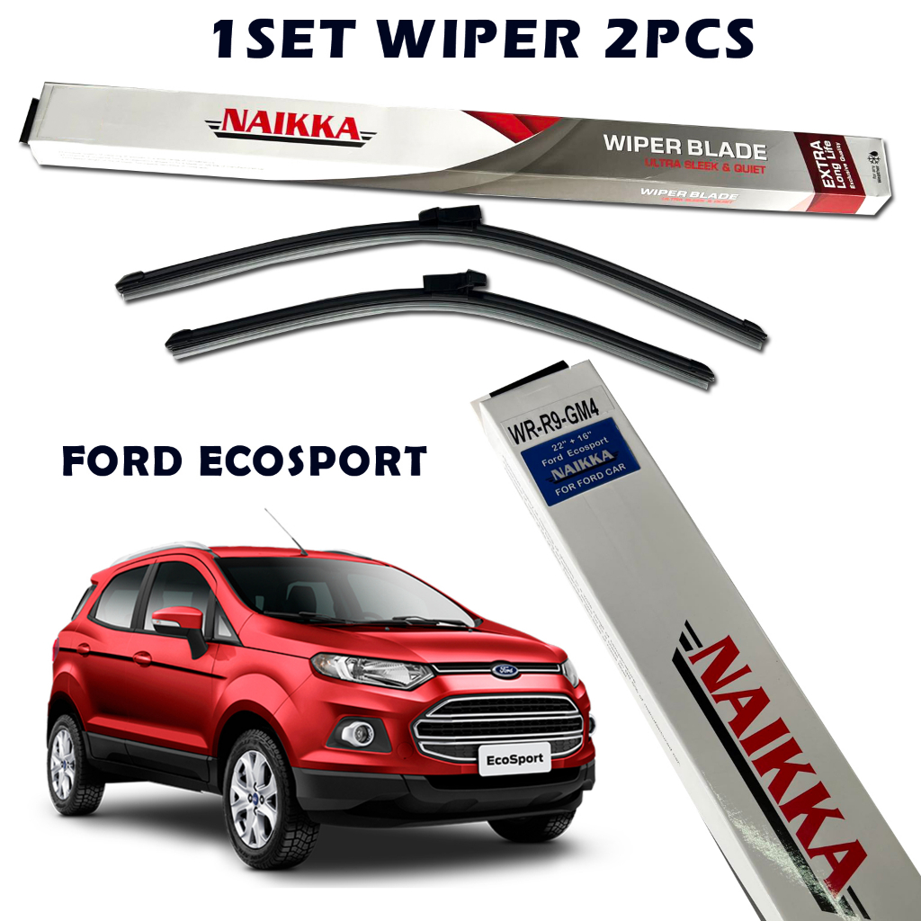 FORD ECOSPORT NAIKKA WIPER BLADE BANANA TYPE ULTRA SLEEK & QUIET EXTRA