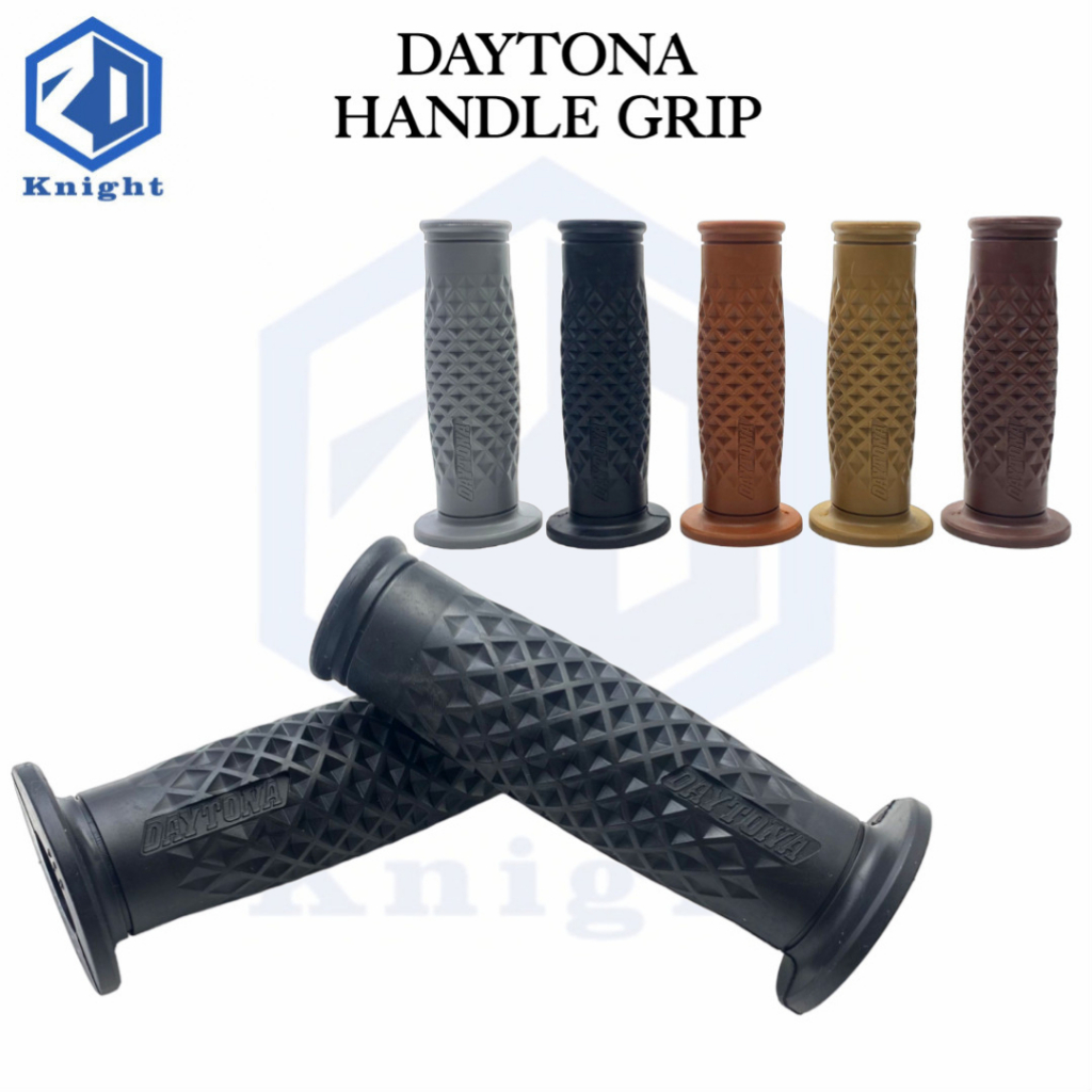 Knight Motorcycle Daytona Vintage Rubber Handle Grip Universal | Shopee ...