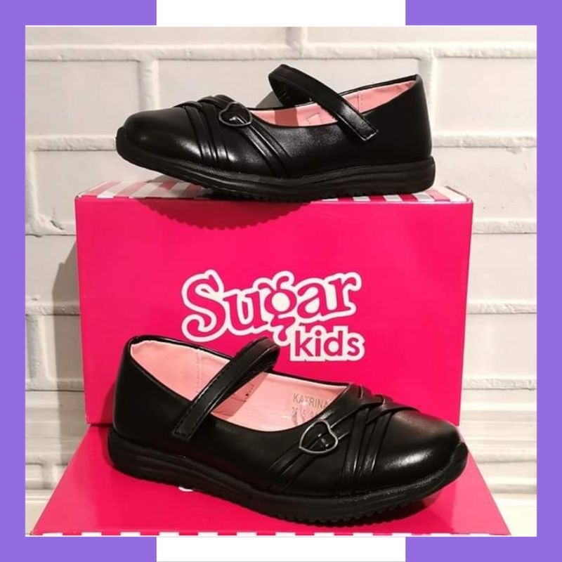 SUGAR KIDS Girls Black Shoes Shopee Philippines