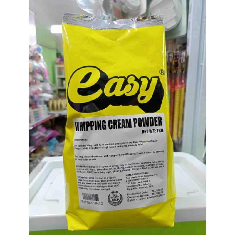Easy Whipping Cream Powder (1kg) Shopee Philippines