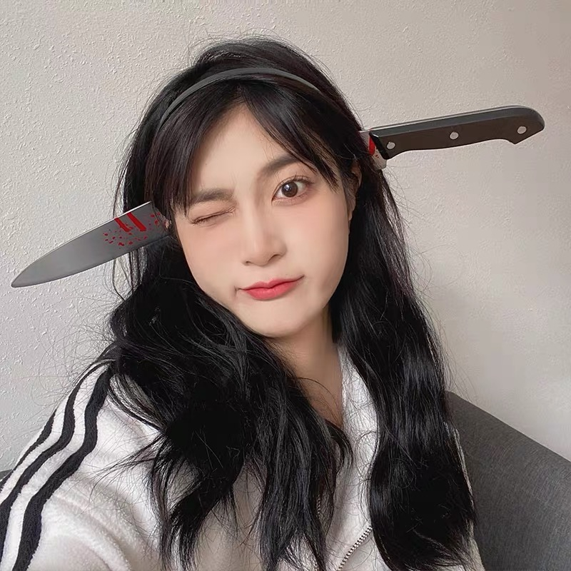 Halloween Headband Costume Bloody Headband Knife | Shopee Philippines