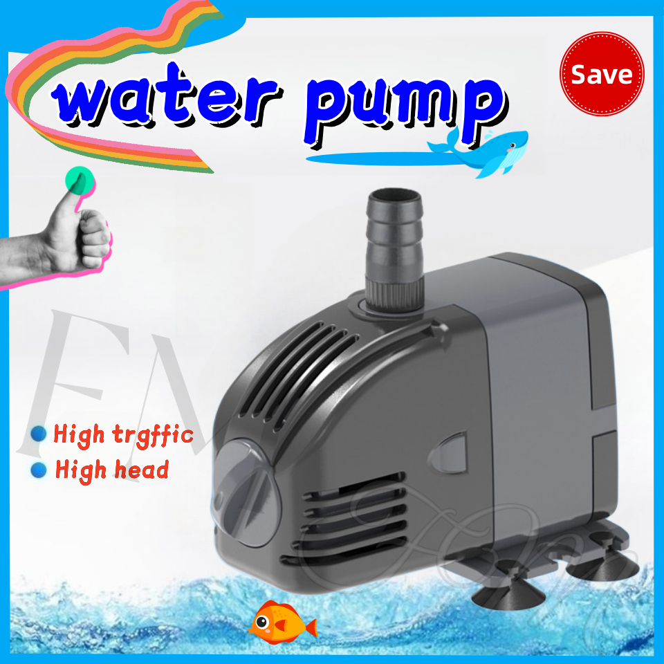 6 60W Submersible Aquarium Submersible Pump Fish Tank Ultra Quiet Cycle ...