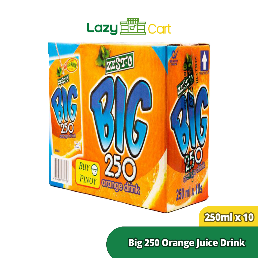 Lazycart ZestO Big 250 Juice Orange 10PCS/250ML Shopee Philippines