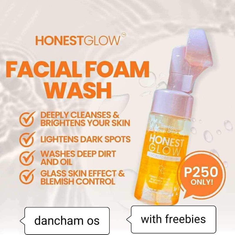 honest glow facial foam wash 120ml | Shopee Philippines