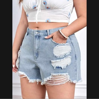 Women's Plus Size Curvy Fit High Rise Cuffed Shorts from ROYALTY