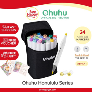 Ohuhu Honolulu 104 Colors Dual Tips Alcohol Art Markers, Brush & Fine