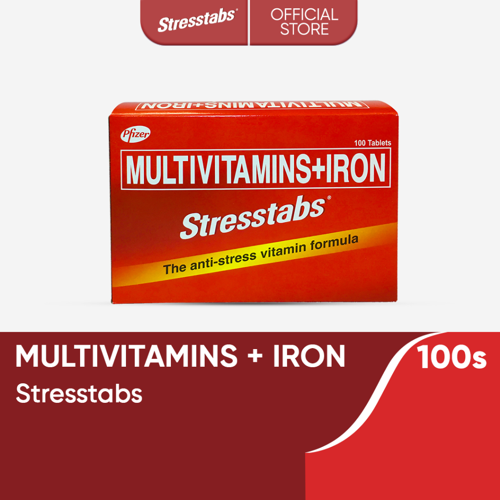 Stresstabs Multivitamins + Iron 100s Fights Stress, Restores Mental