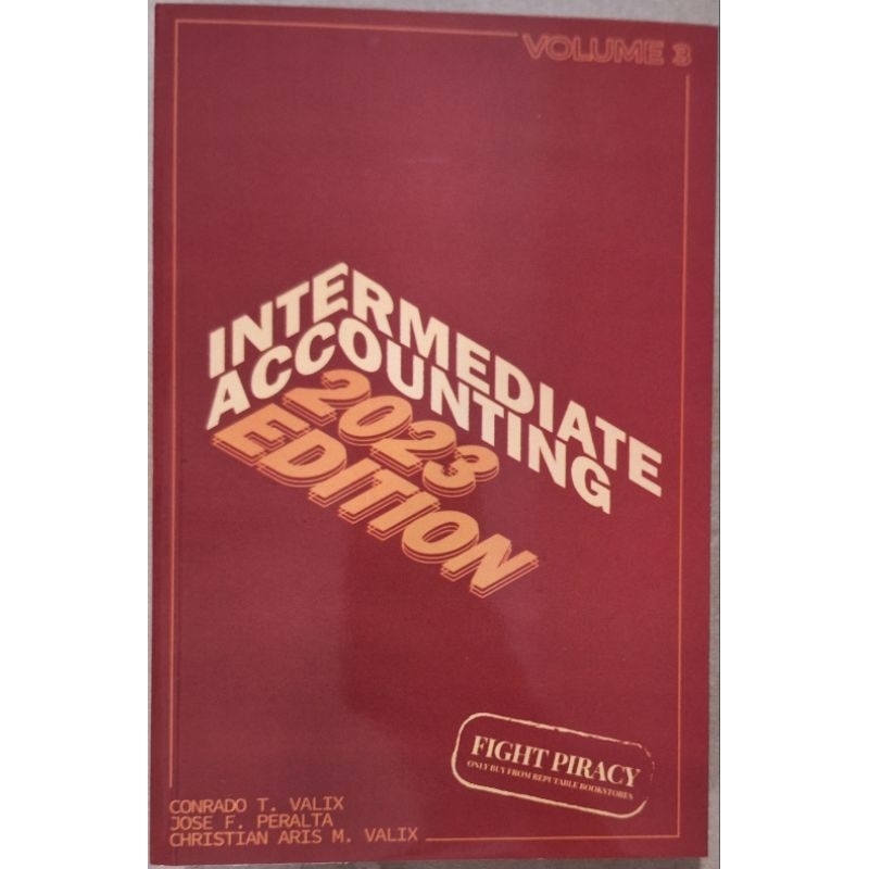 INTERMEDIATE ACCOUNTING vol.3 2023 ed by valix Shopee Philippines
