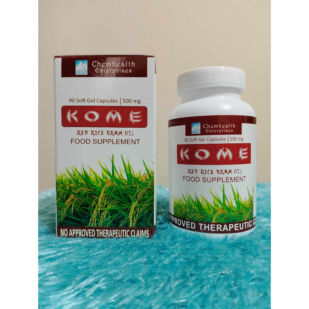 Kome Red Rice Bran Extract (90 Capsules) Shopee Philippines
