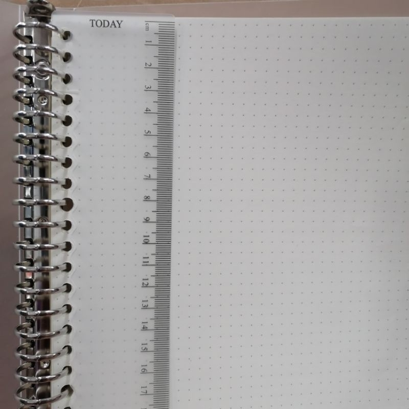 A5 B5 A4 Muji Style White Loose-Leaf Notebook With Separator Ruler ...