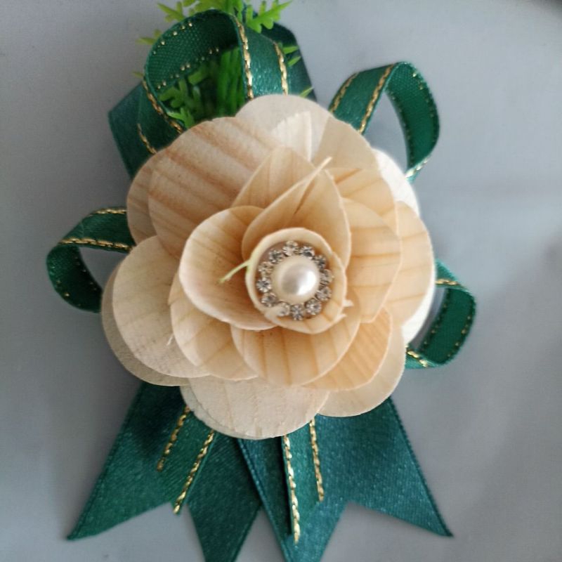 chest corsage minimalist design with pin | Shopee Philippines