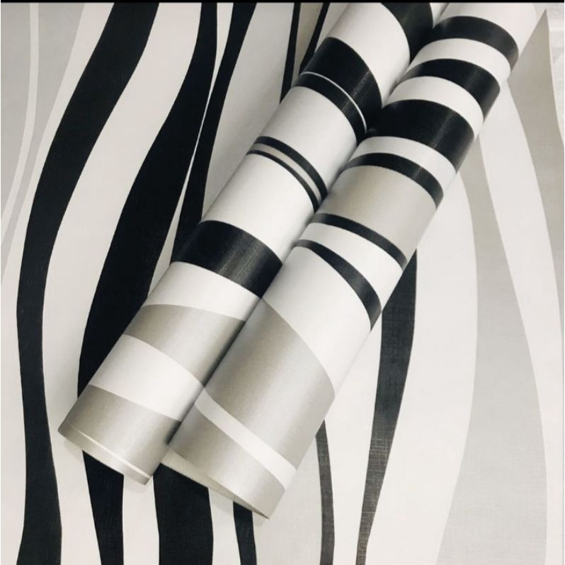 Z12 Black/Gray Spiral Lining Wall Sticker PVC Quality Waterproof Self ...