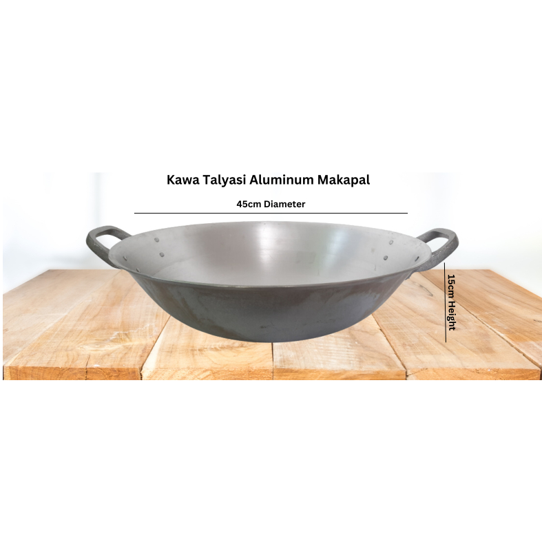 Kawa Talyasi Makapal 45cm Aluminum 4kg Capacity Heavy Duty | Shopee ...