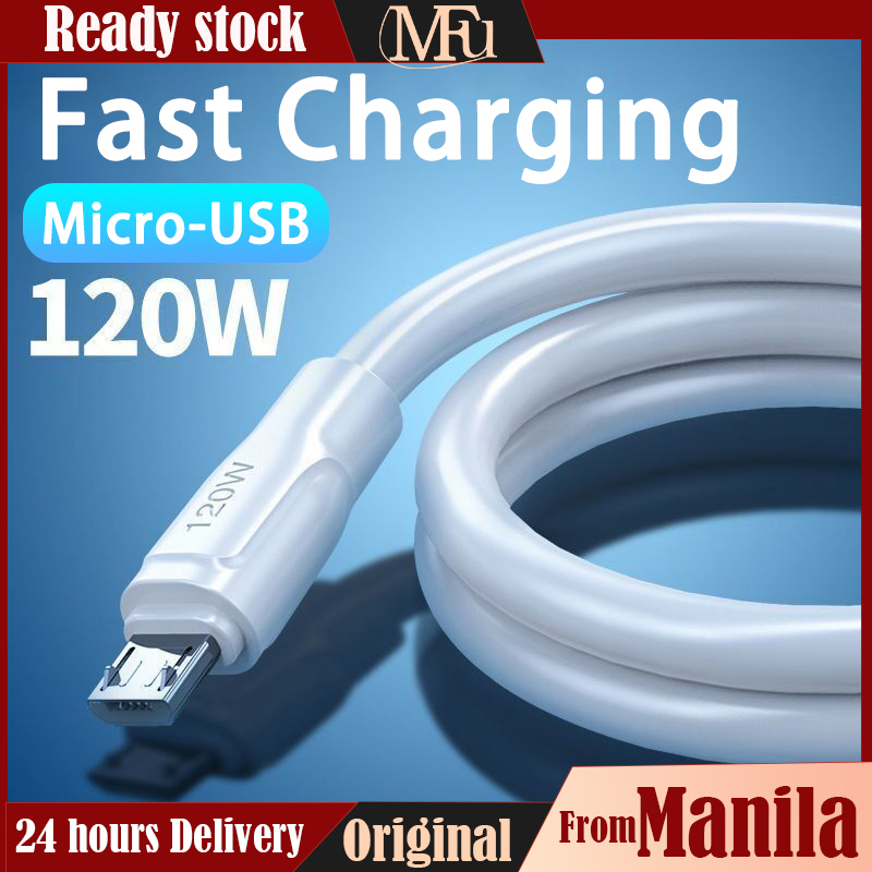 120W 6A Micro USB Super Fast Charging Cable Quick Charge Cable Shopee