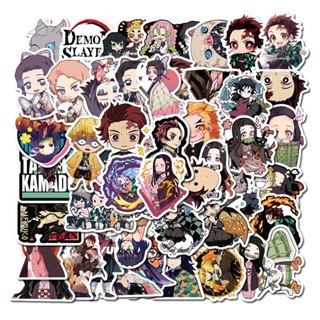 50pcs Demon Slayer Stickers Pack Kimetsu no Yaiba Vinyl Manga Anime Decal  Window
