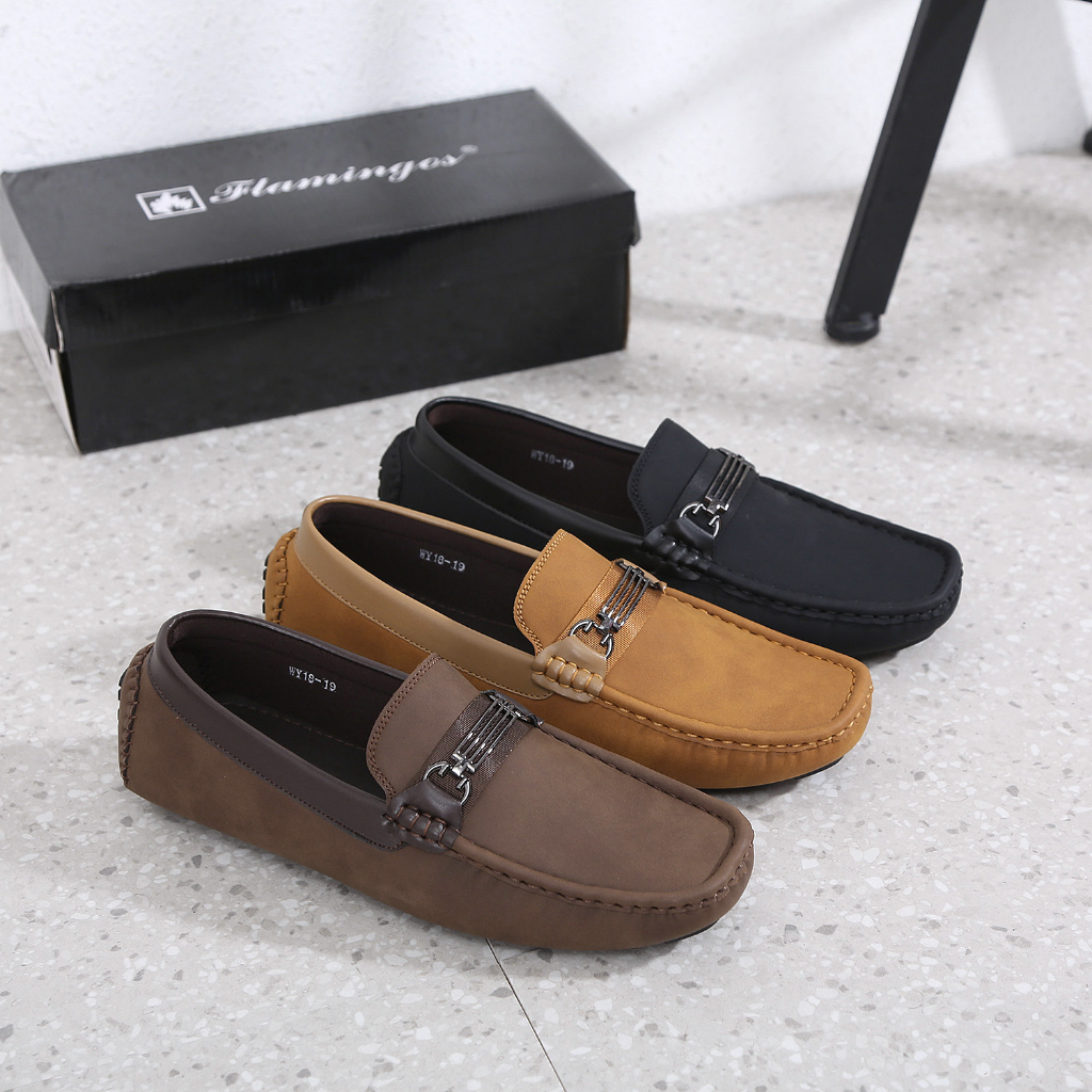 Flamingos Top Sider Low cut Leather Loafers & Boat Shoes For Men WY18