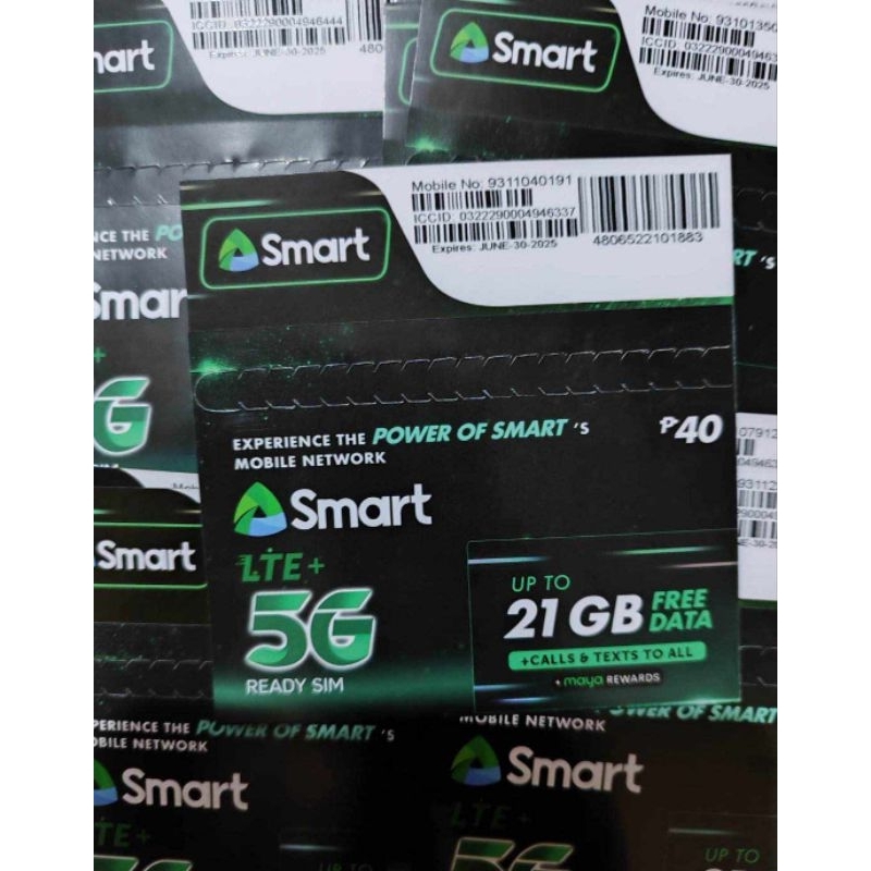 SMART 5G READY FREE 21GB FRESH NO ACTIVATE 2025 EXPIRY DATE Shopee