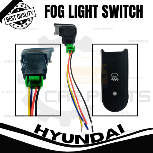 CP 1Pc DC12V 4Wires Car Fog Lights Switch For Hyundai 5Pins ONOFF
