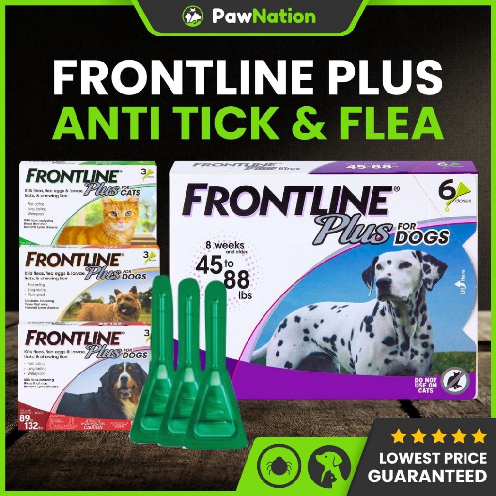Frontline Plus Spot On for Dogs Anti Tick and Flea Remover Frontline