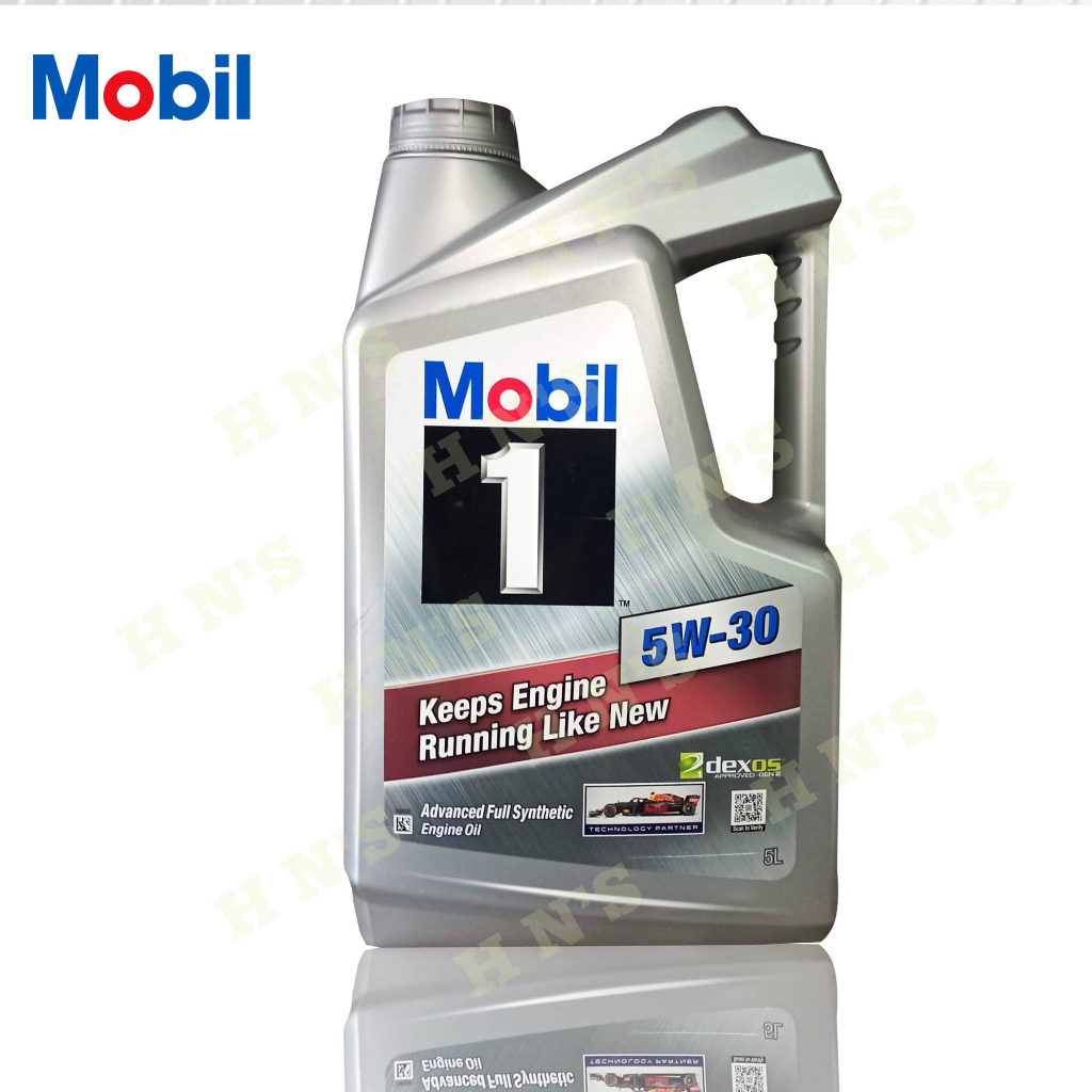 Mobil 1 5W30 Advance Fully Synthetic Engine Oil Dexos 1 Approved 5 Liters ( for Gas Diesel