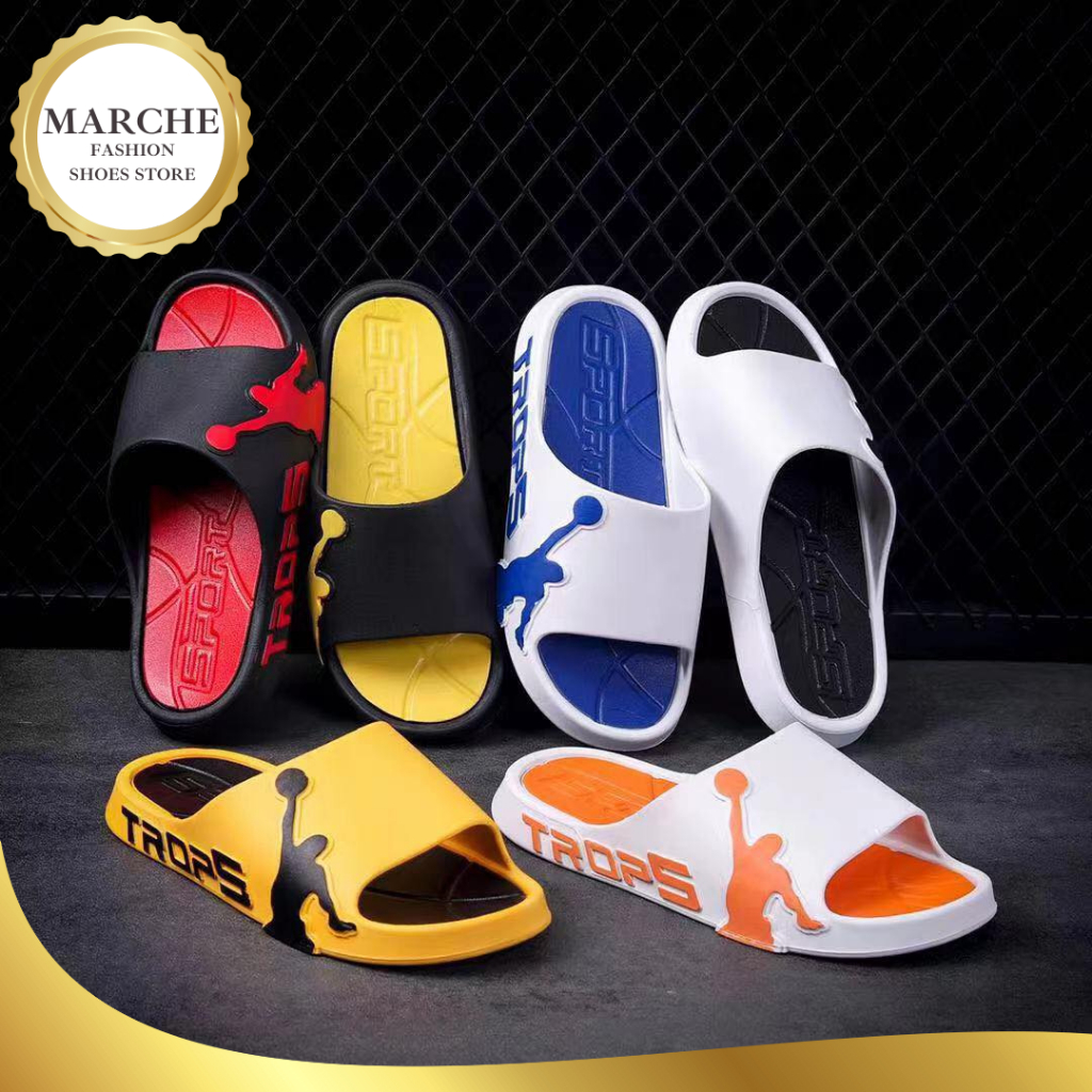 Marche Korean Sports Slippers For Men Shopee Philippines