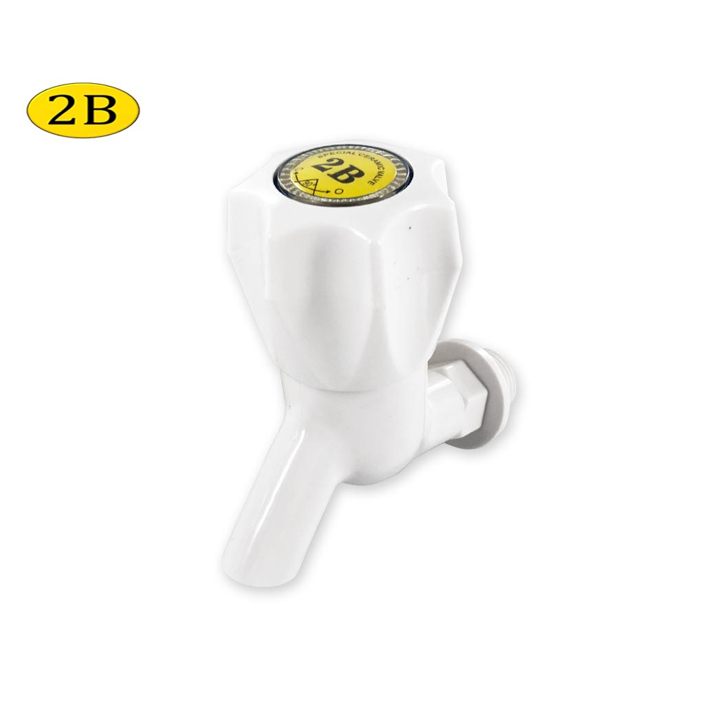 2b 1/2" Thread Size Faucet Round Handle Hose Bib Water Tap PFRHPB