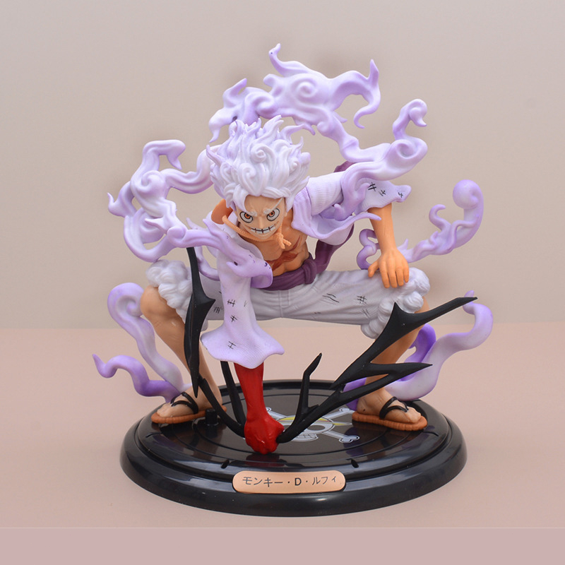 21cm King of Thieves Luffy Action Figure Gear 5 Luffy Sun God Nica ...