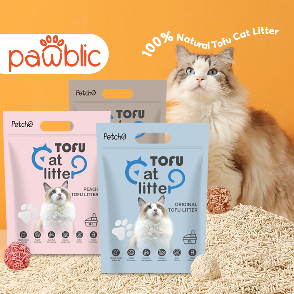 【Ready Stock】Natural Cat Litter Organic Plant Tofu Cat Litter Edible
