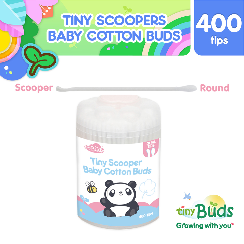 Tiny Scoopers Baby Cotton Buds, 400 Tips Shopee Philippines
